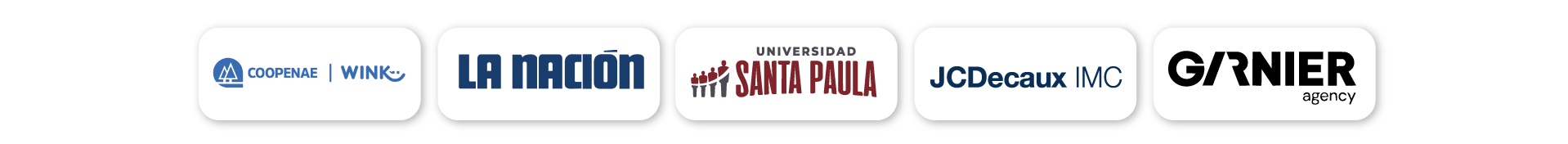 Patrocinadores: Coopenae, La Nación, Universidad Santa Paula, JC Decaux IMC y Garnier Agency